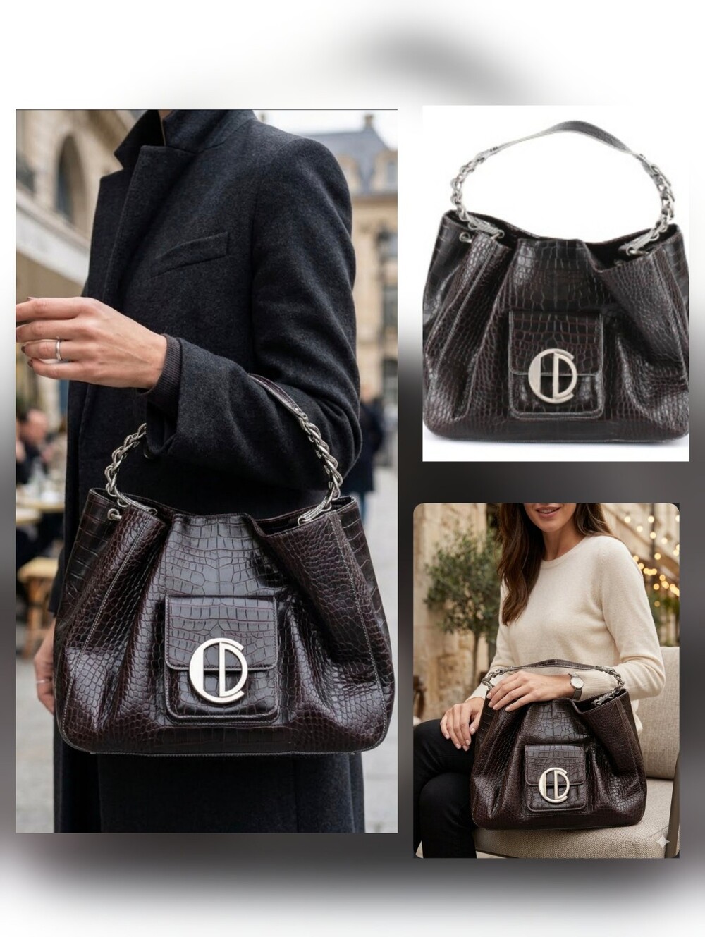 💙Charles David >>>brown vegan satchel 🤍Great condition